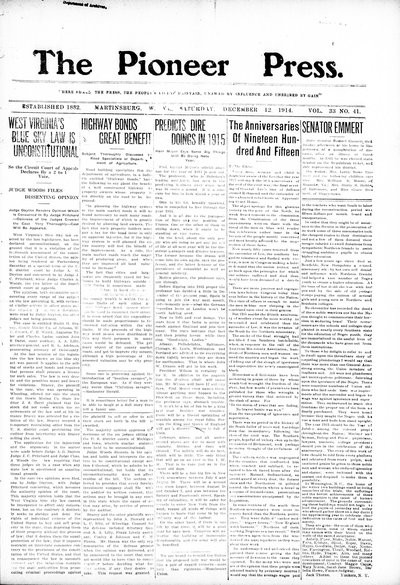 The Pioneer Press, Dec 12, 1914