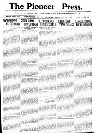 The Pioneer Press, Feb 20, 1915