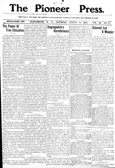 The Pioneer Press, Aug 14, 1915