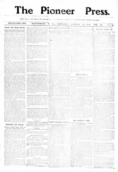 The Pioneer Press, Jan 22, 1916