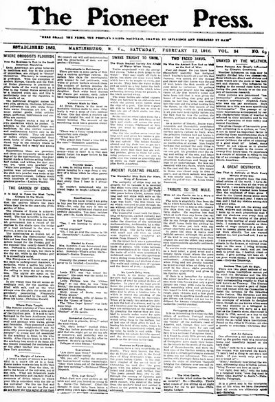 The Pioneer Press, Feb 12, 1916