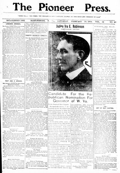 The Pioneer Press, Feb 19, 1916