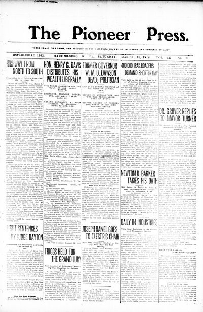 The Pioneer Press, Mar 18, 1916