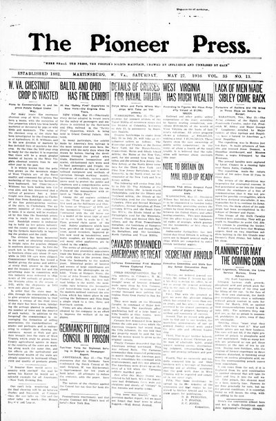 The Pioneer Press, May 27, 1916