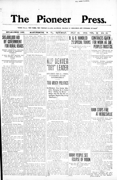The Pioneer Press, Jul 22, 1916