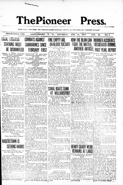 The Pioneer Press, Apr 14, 1917