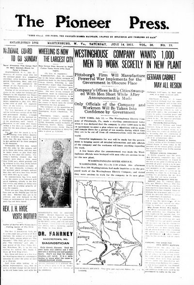 The Pioneer Press, Jul 14, 1917