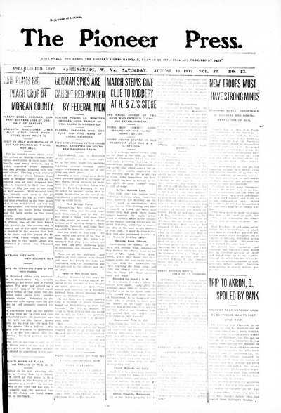 The Pioneer Press, Aug 11, 1917