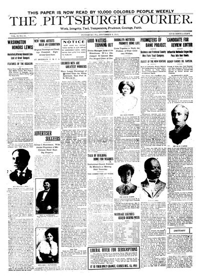 Pittsburgh Courier, Dec 9, 1911