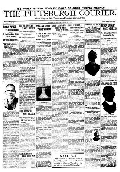 Pittsburgh Courier, Dec 16, 1911