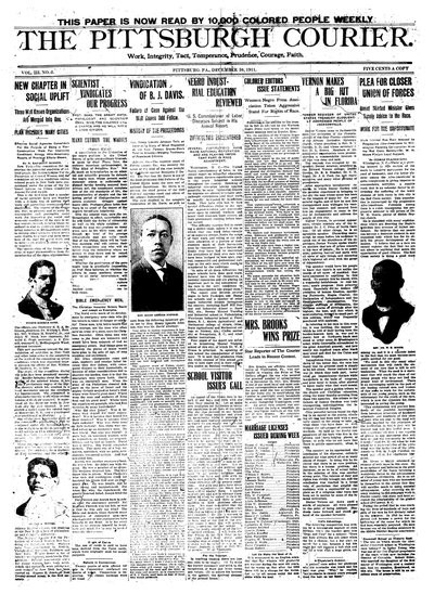 Pittsburgh Courier, Dec 30, 1911