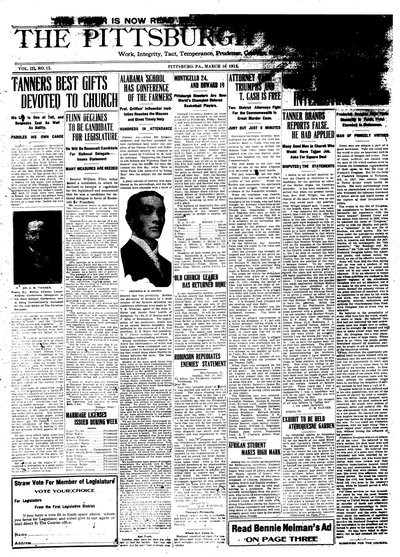 Pittsburgh Courier, Mar 16, 1912