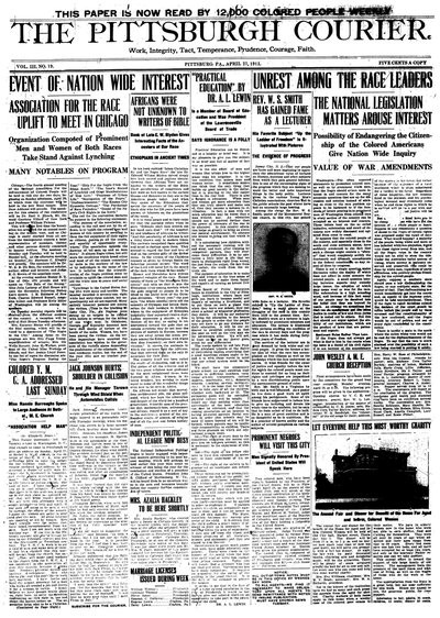 Pittsburgh Courier, Apr 27, 1912