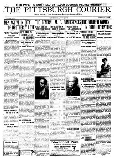 Pittsburgh Courier, May 11, 1912