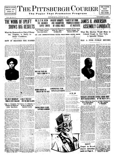 Pittsburgh Courier, Aug 30, 1912
