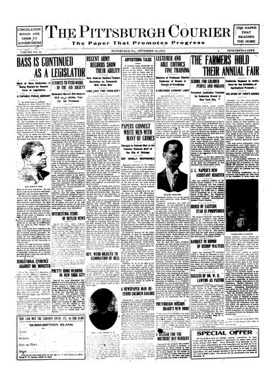 Pittsburgh Courier, Nov 29, 1912