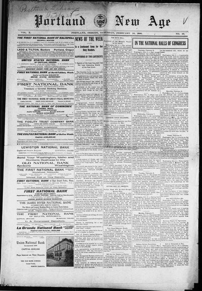 The New Age (Portland), Feb 10, 1906