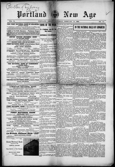 The New Age (Portland), Feb 24, 1906