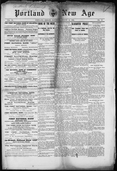The New Age (Portland), Aug 18, 1906