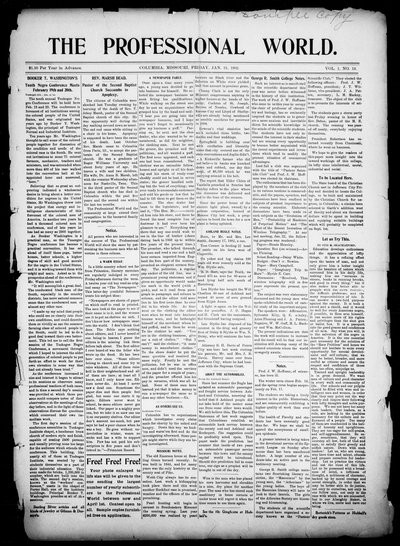 The Professional World, Jan 31, 1902