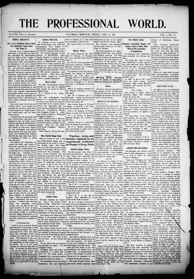 The Professional World, Feb 14, 1902