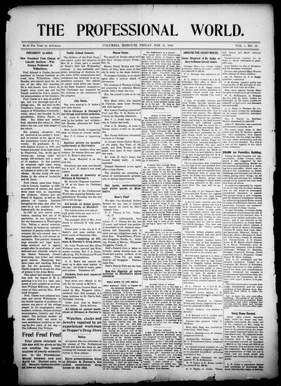 The Professional World, Feb 21, 1902
