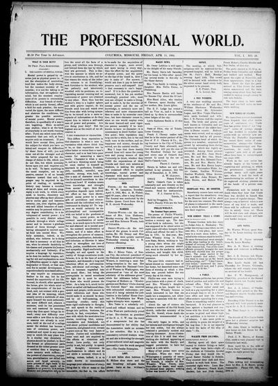 The Professional World, Apr 11, 1902