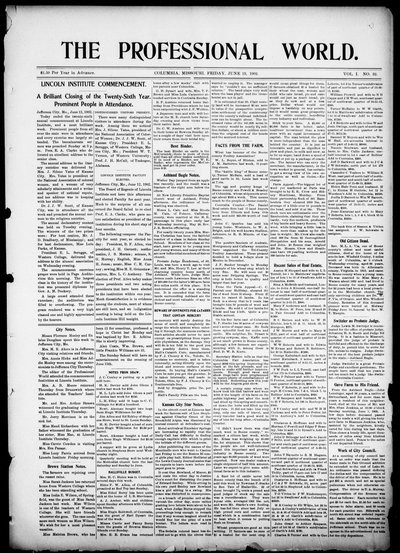The Professional World, Jun 13, 1902