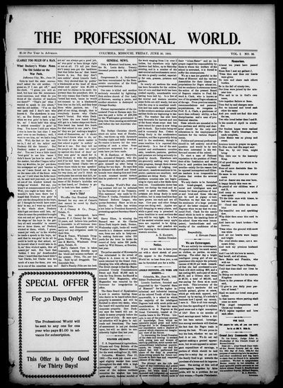 The Professional World, Jun 20, 1902