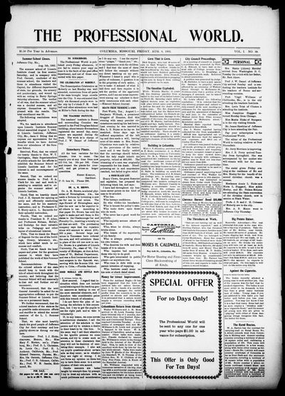 The Professional World, Aug 8, 1902