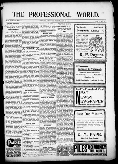The Professional World, Oct 17, 1902