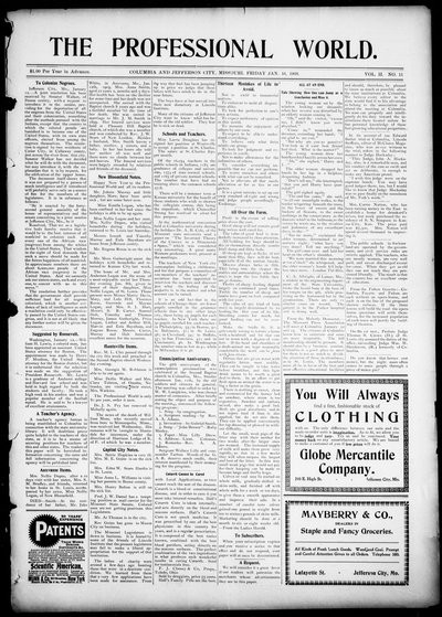 The Professional World, Jan 16, 1903