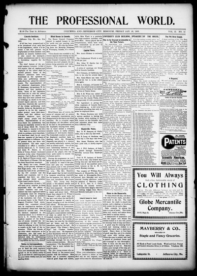 The Professional World, Jan 23, 1903