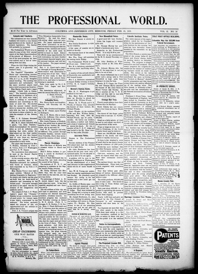 The Professional World, Feb 20, 1903