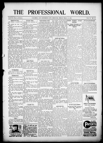 The Professional World, Mar 13, 1903