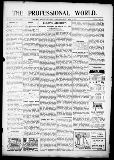 The Professional World, Mar 27, 1903
