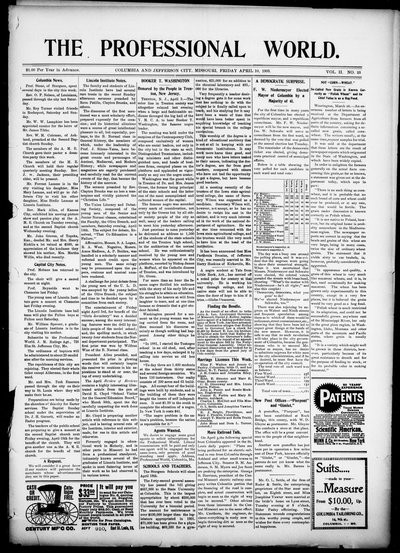 The Professional World, Apr 10, 1903