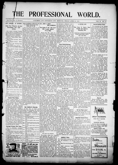 The Professional World, Apr 24, 1903