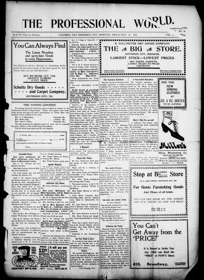 The Professional World, May 29, 1903