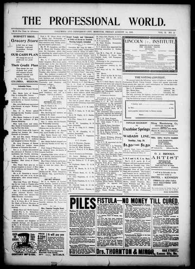 The Professional World, Aug 14, 1903
