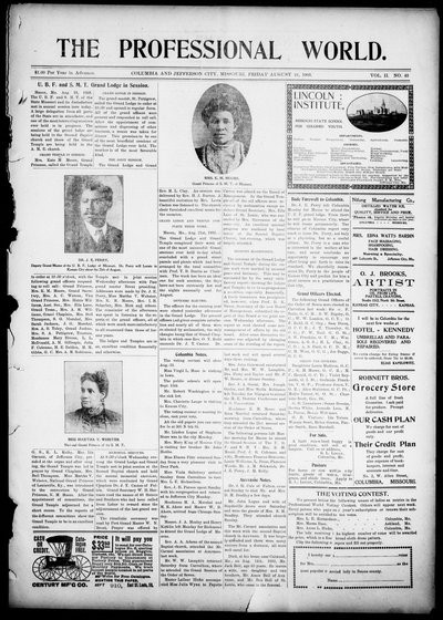 The Professional World, Aug 21, 1903