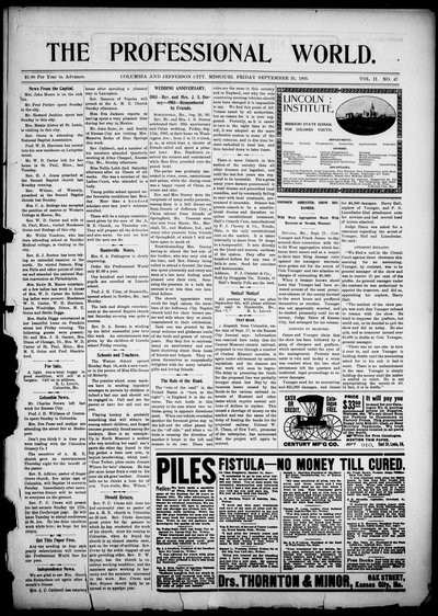 The Professional World, Sep 25, 1903
