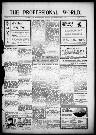 The Professional World, Nov 13, 1903