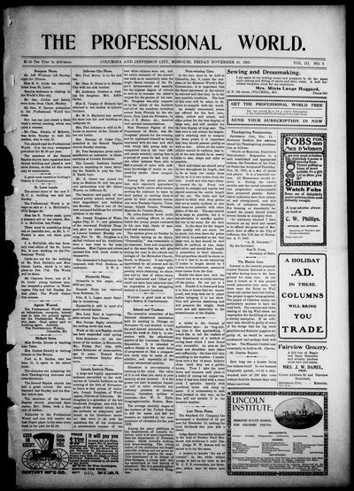The Professional World, Nov 20, 1903