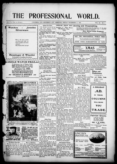 The Professional World, Dec 11, 1903