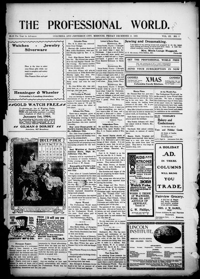 The Professional World, Dec 18, 1903