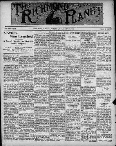 Richmond Planet, Jan 13, 1900