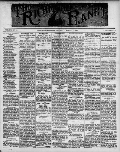 Richmond Planet, Aug 11, 1900