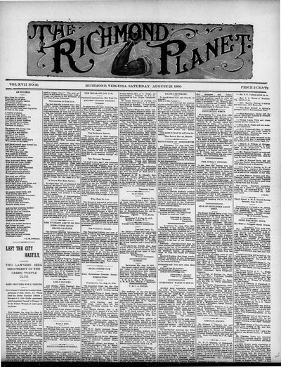 Richmond Planet, Aug 25, 1900