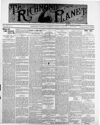 Richmond Planet, Mar 14, 1903